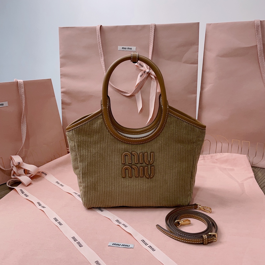 TOP Miu Miu Isedan Limited Tote Package 22X 14X11cm - 3 Colour