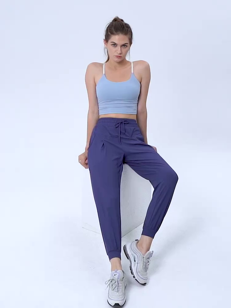Color Block Strap Womens Sports Bra