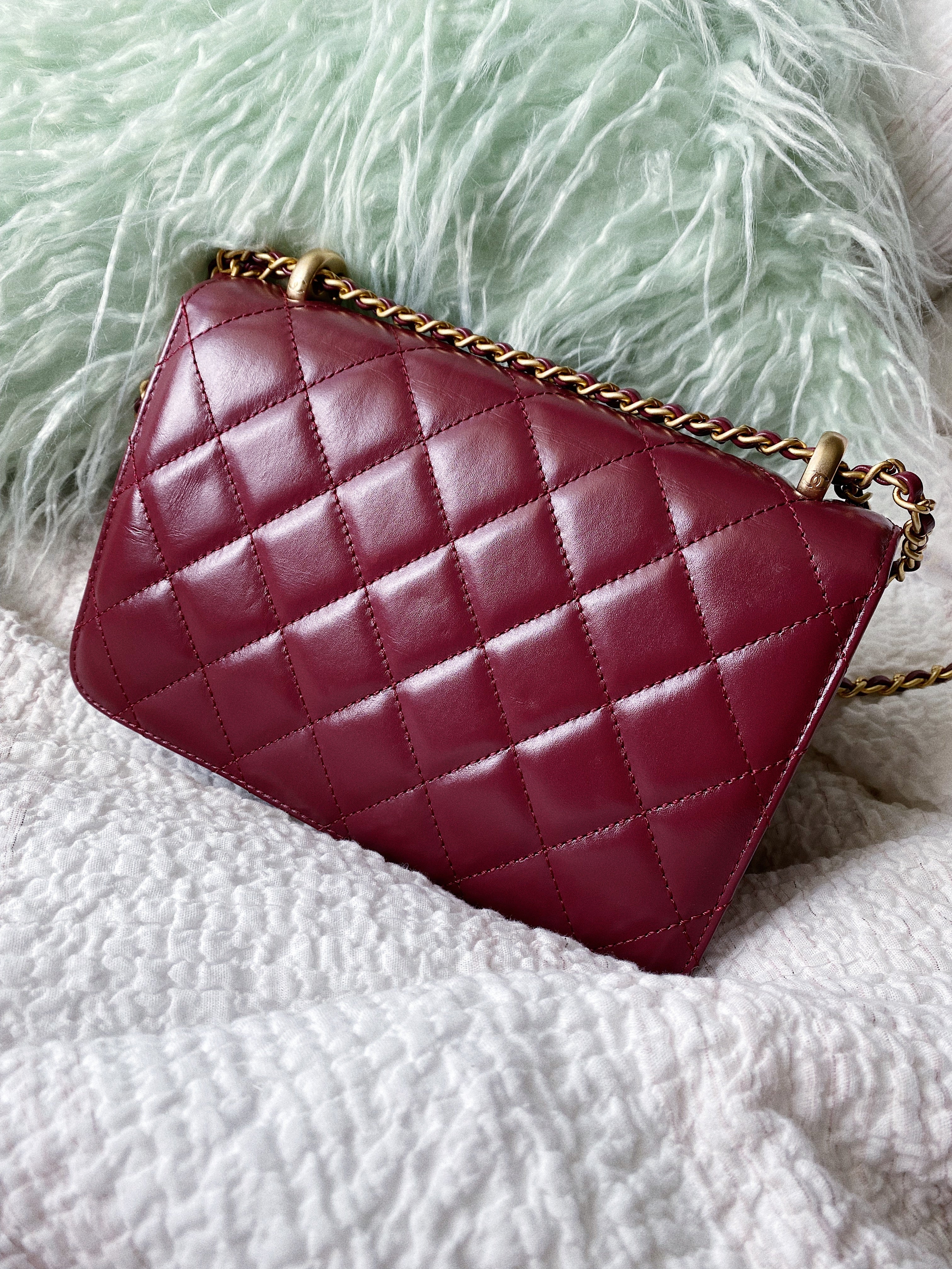 TOP CHANEL Perfect Fit Bag Calfskin - Burgundy