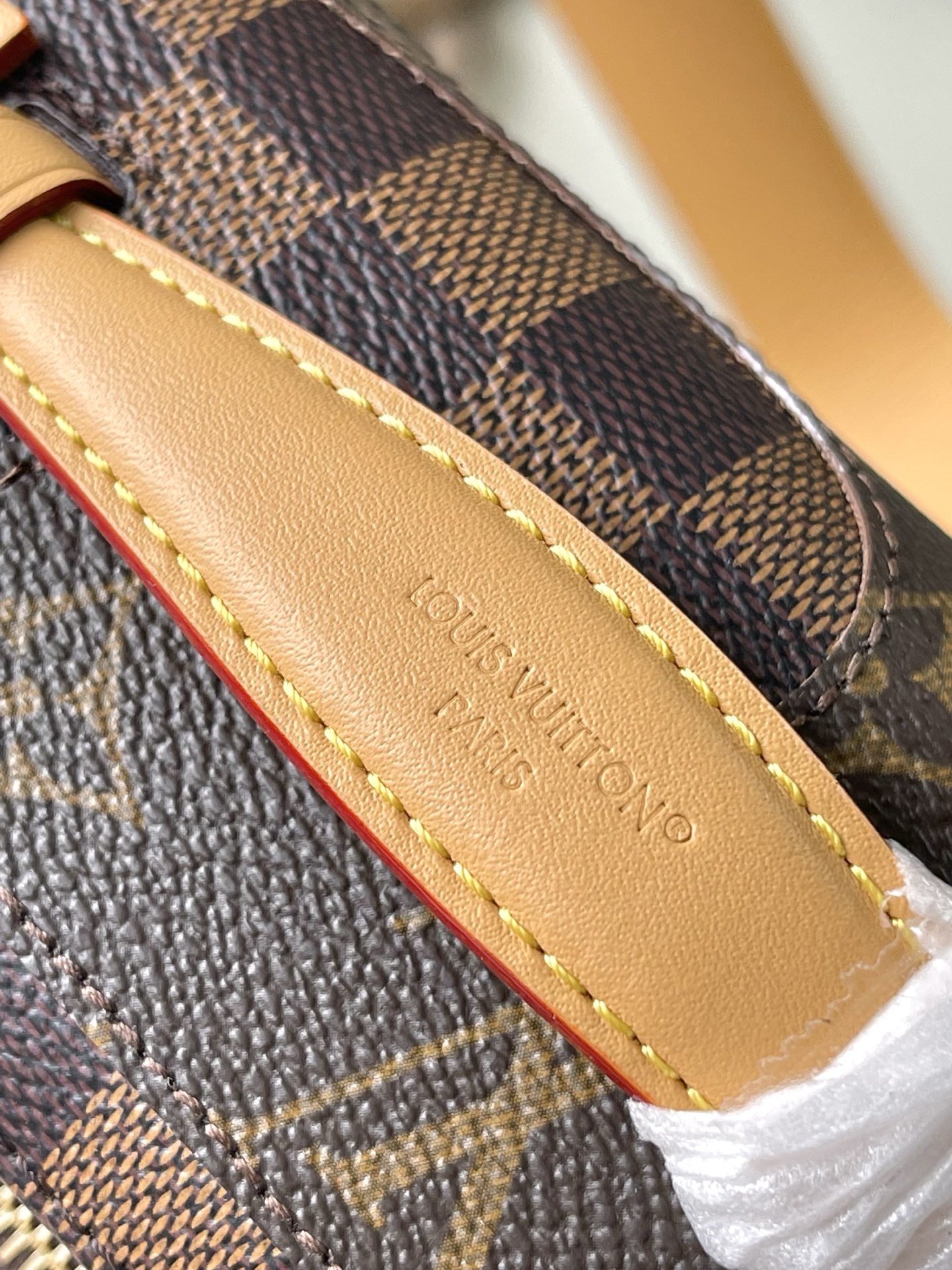 TOP Louis Vuitton LV Damier Monogram Reverse Rush Bag 30x15x8cm - Brown