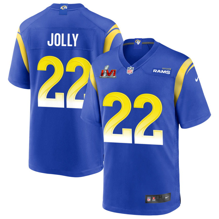 Shaun Jolly Los Angeles Rams  Super Bowl LVI Game Jersey - Royal