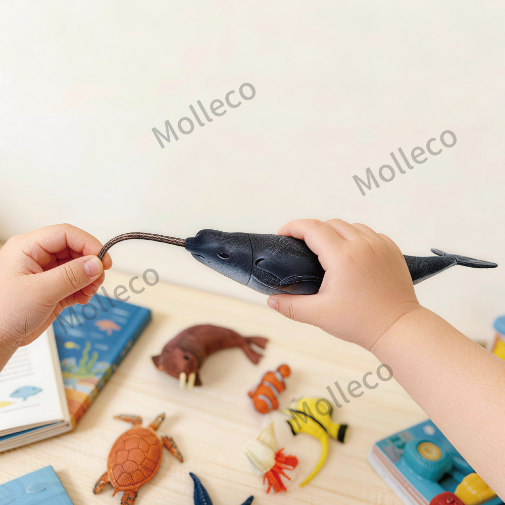 Molleco Marine Animal Figure Toy Set for Kids and Children ST080 25 Animals + Diver + Props