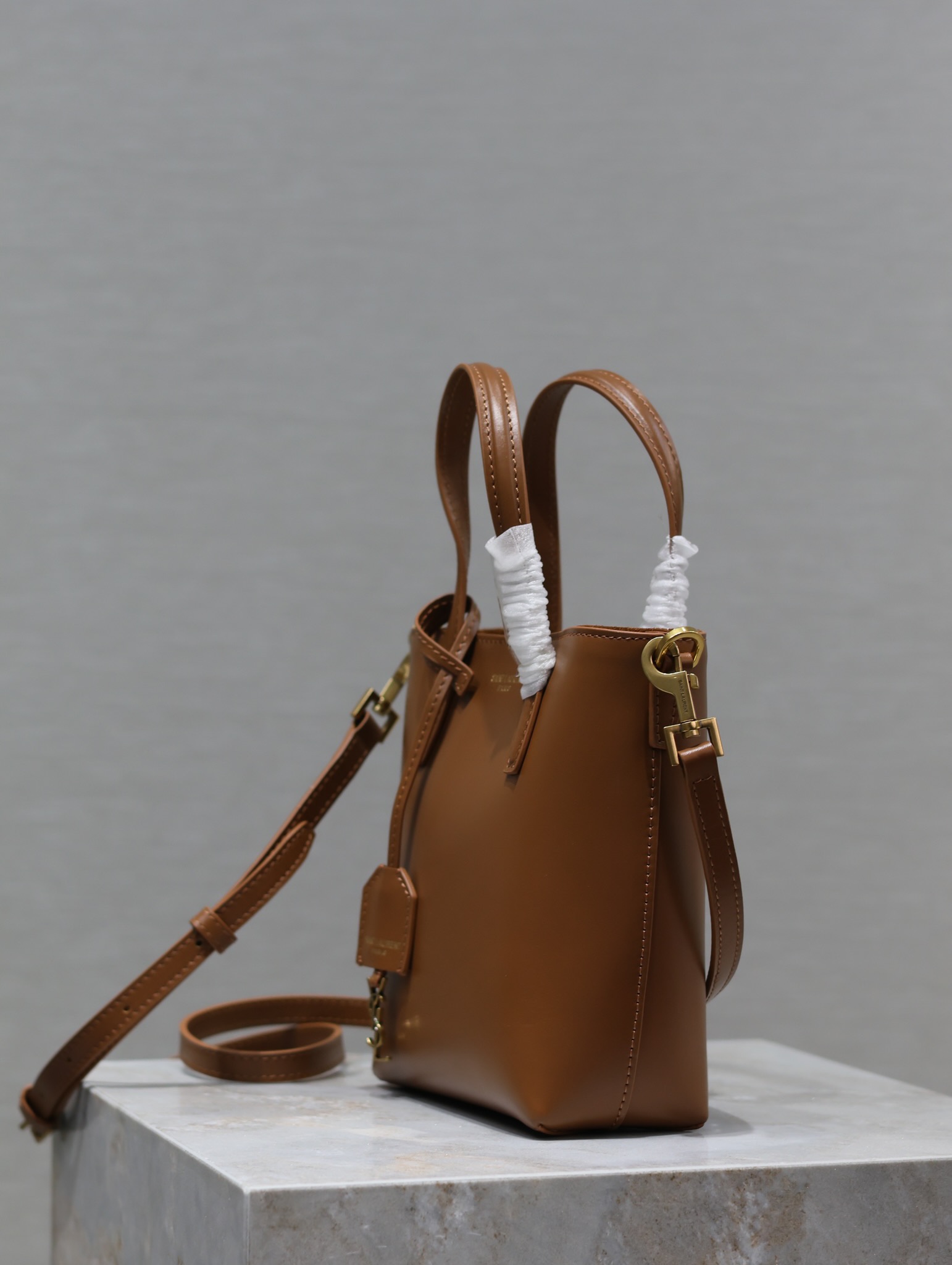 TOP Yves Saint Laurent YSL Mini Toy Shopping Bag Cowhide 18x17x8cm - 3 Color&GHW