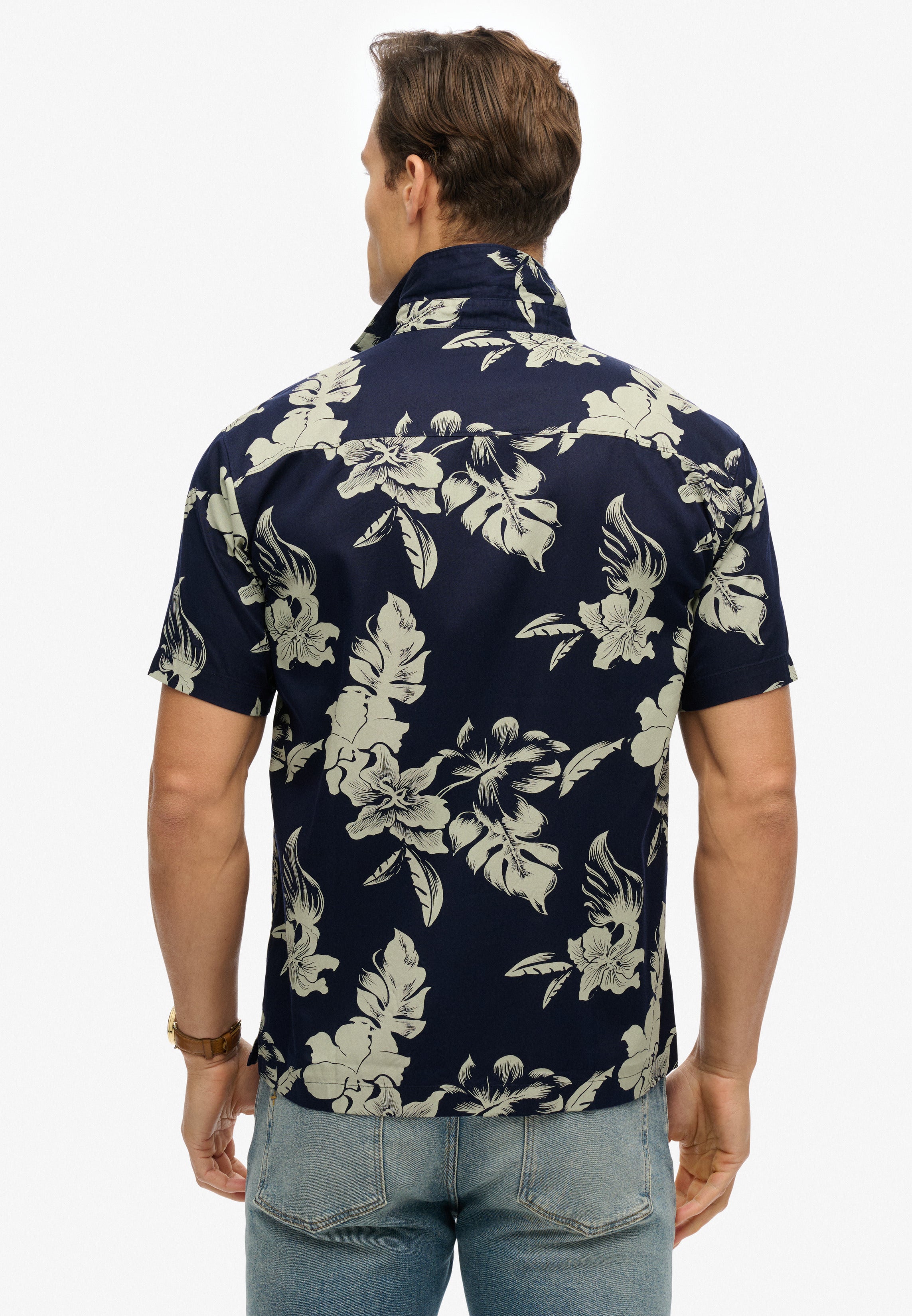 Hawaiian Print Shirt | Chrissy Indigo