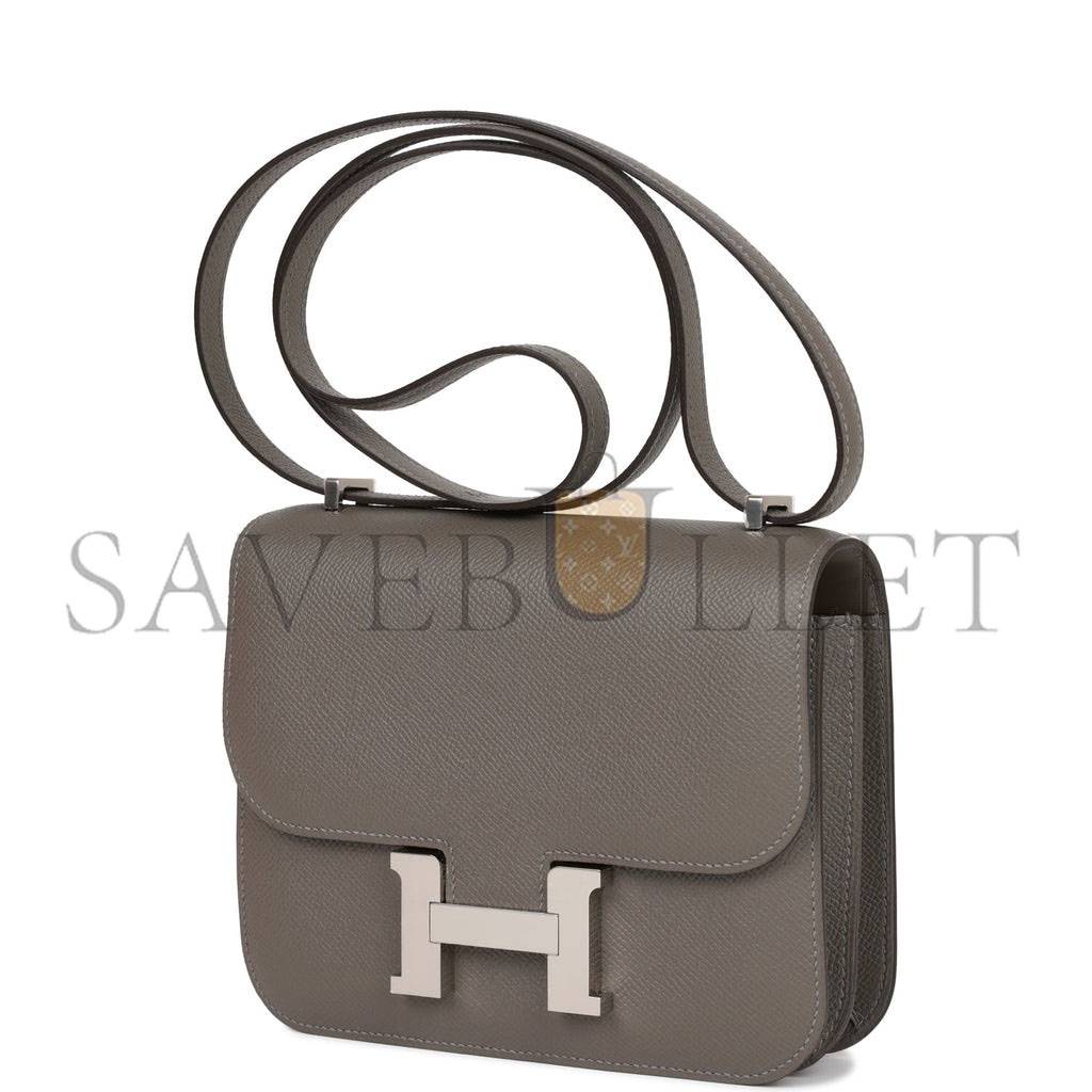 Hermes Constance 18 Gris Meyer Epsom Palladium Hardware