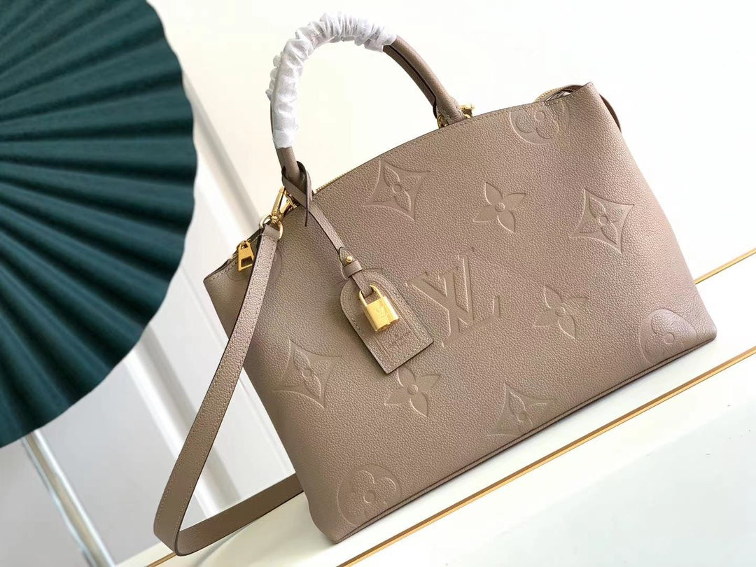 TOP Louis Vuitton LV L*V Grand Palais Monogram Empreinte Bag - Turtle Dove