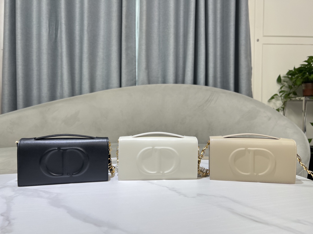 TOP Christian Dior Signature Mini Chain Bags  21 x 11 x 5 cm - 3 Colors - GHW