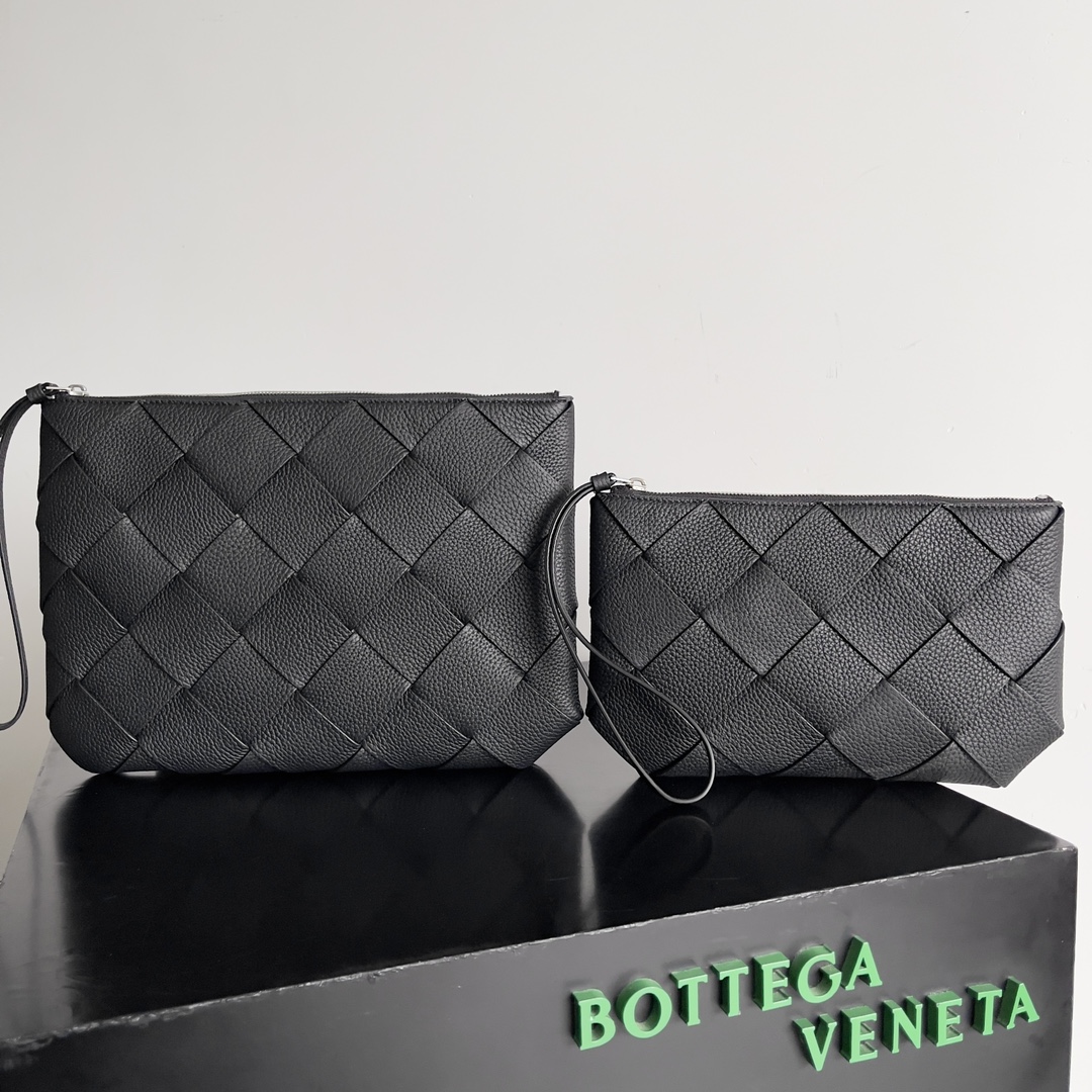 TOP Bottega Veneta BV Diago Taurillon Bag 25*16*2cm/33*23*2cm - Black