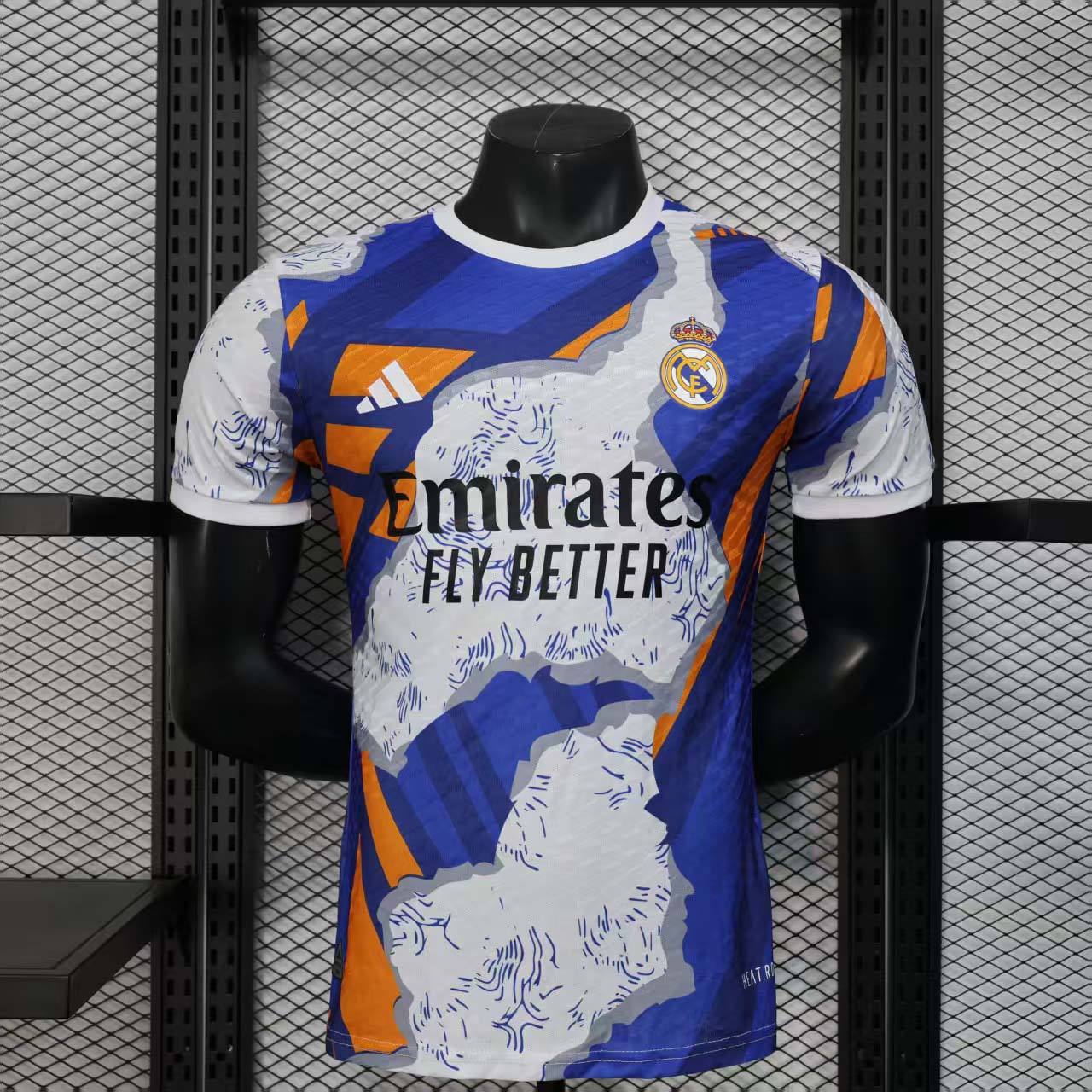 2025/2026 Player Version Real Madrid Special Edition White And Orange Football Shirt 1:1 Thai Quality