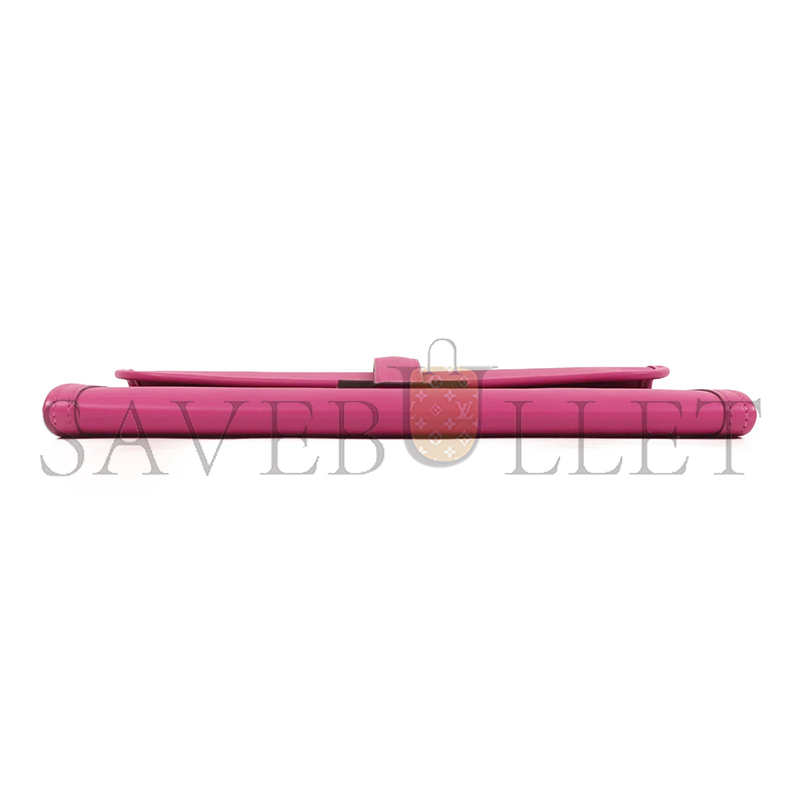 HERMES SWIFT LEATHER JIGE ELAN 29 CLUTCH BAG IN MAGNOLIA PINK (29*15.5*3cm)