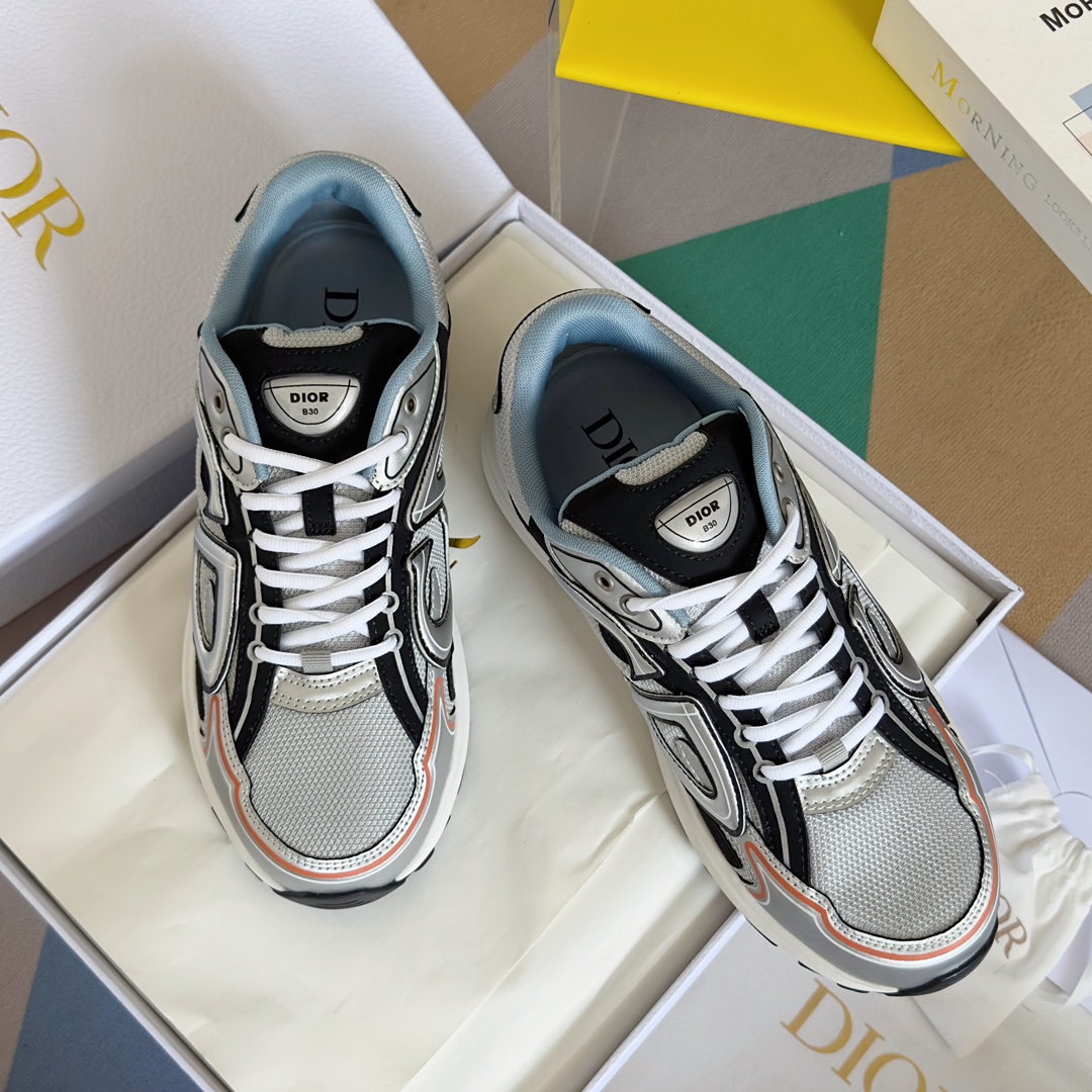 TOP Christian Dior B30 Low Top Sneakers - Gray