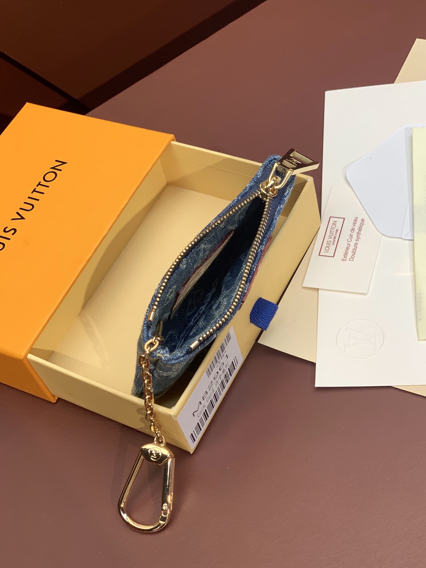 TOP Louis Vuitton LV Zippy Coin Purse 12x7x1.5cm - Monogram Denim Blue