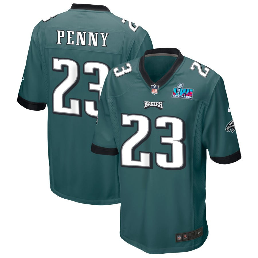 Rashaad Penny Philadelphia Eagles  Super Bowl LVII Game Jersey - Midnight Green