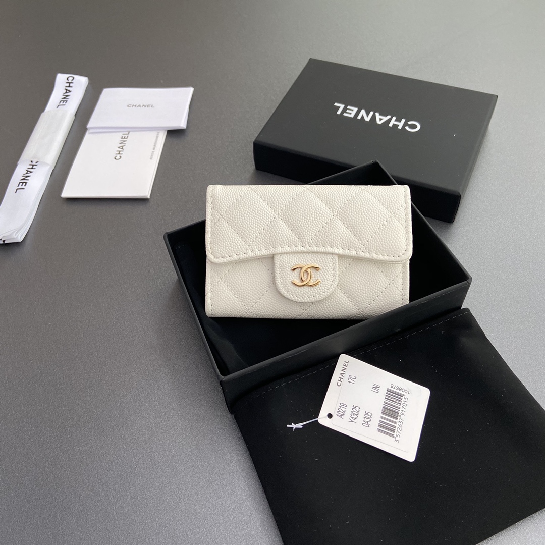 TOP CHANEL Classic Flap Cardholder Calfskin 11x7cm - 8 Color