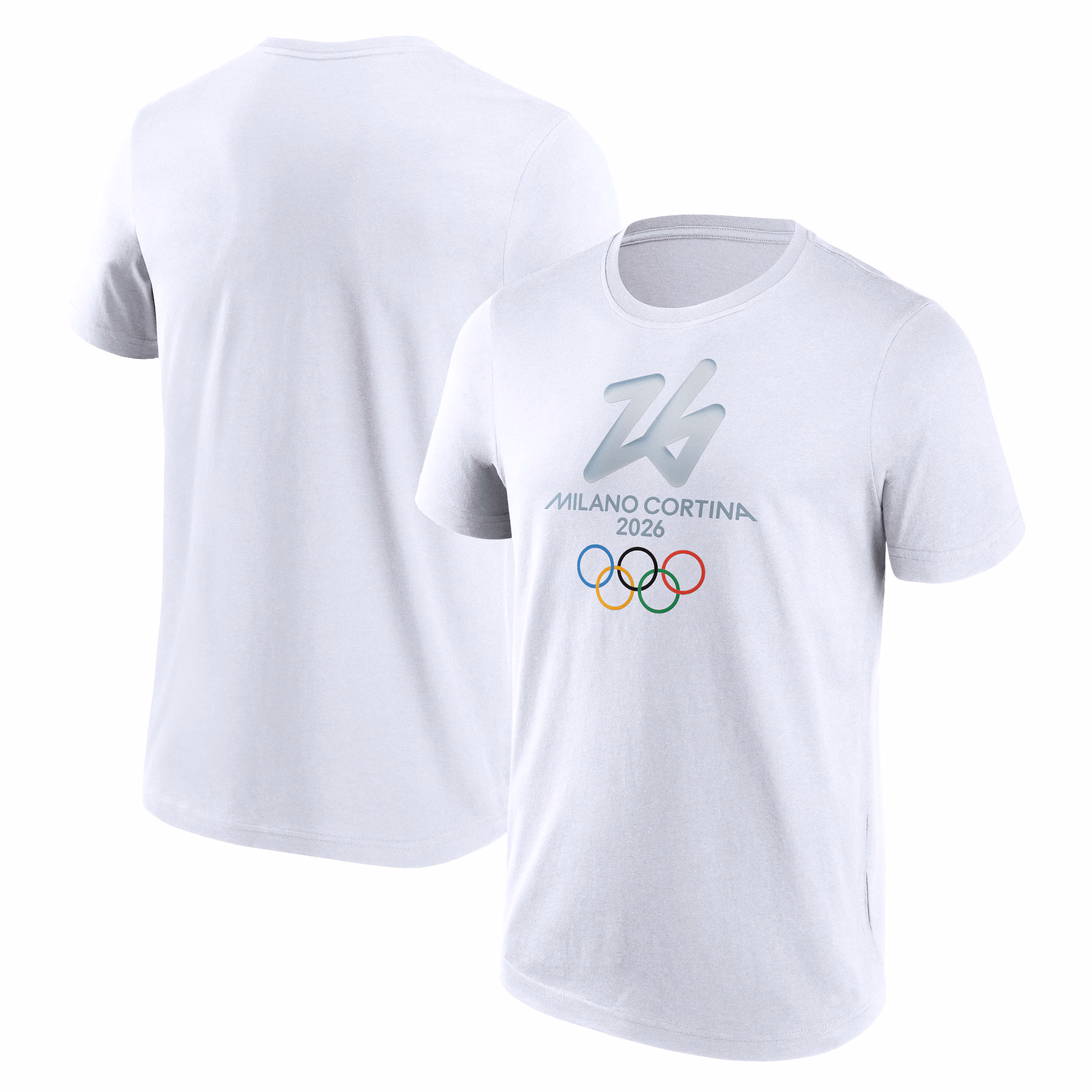 Milano Cortina 2026 Olympics Primary Logo Graphic T-Shirt - White