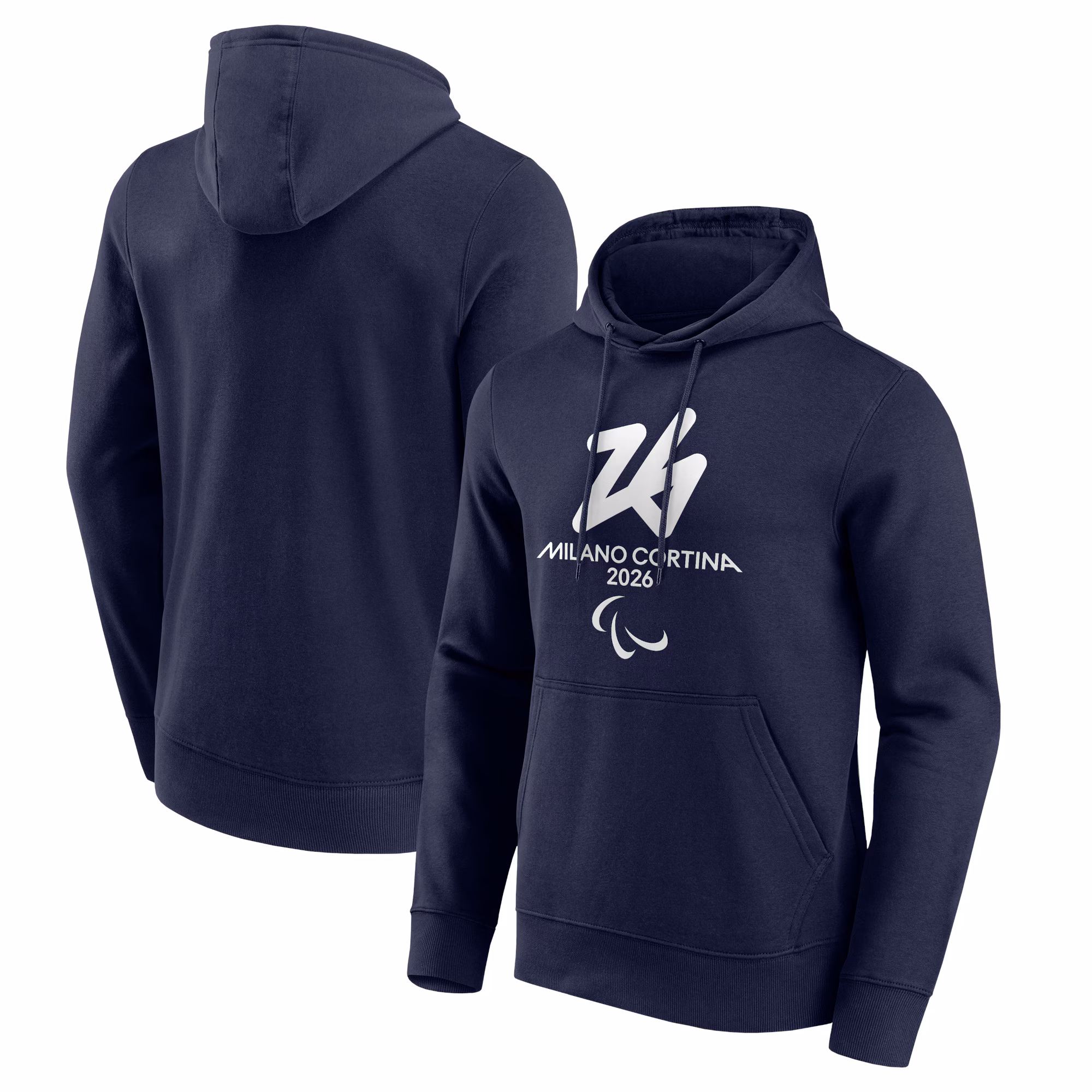 Milano Cortina 2026 Paralympics Primary Logo Graphic Hoodie - Navy