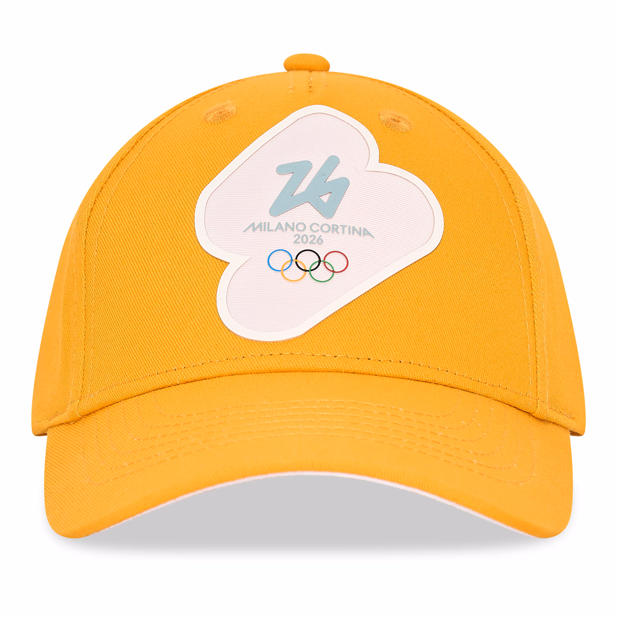 Milano Cortina 2026 Olympics Badge Logo Cap - Yellow