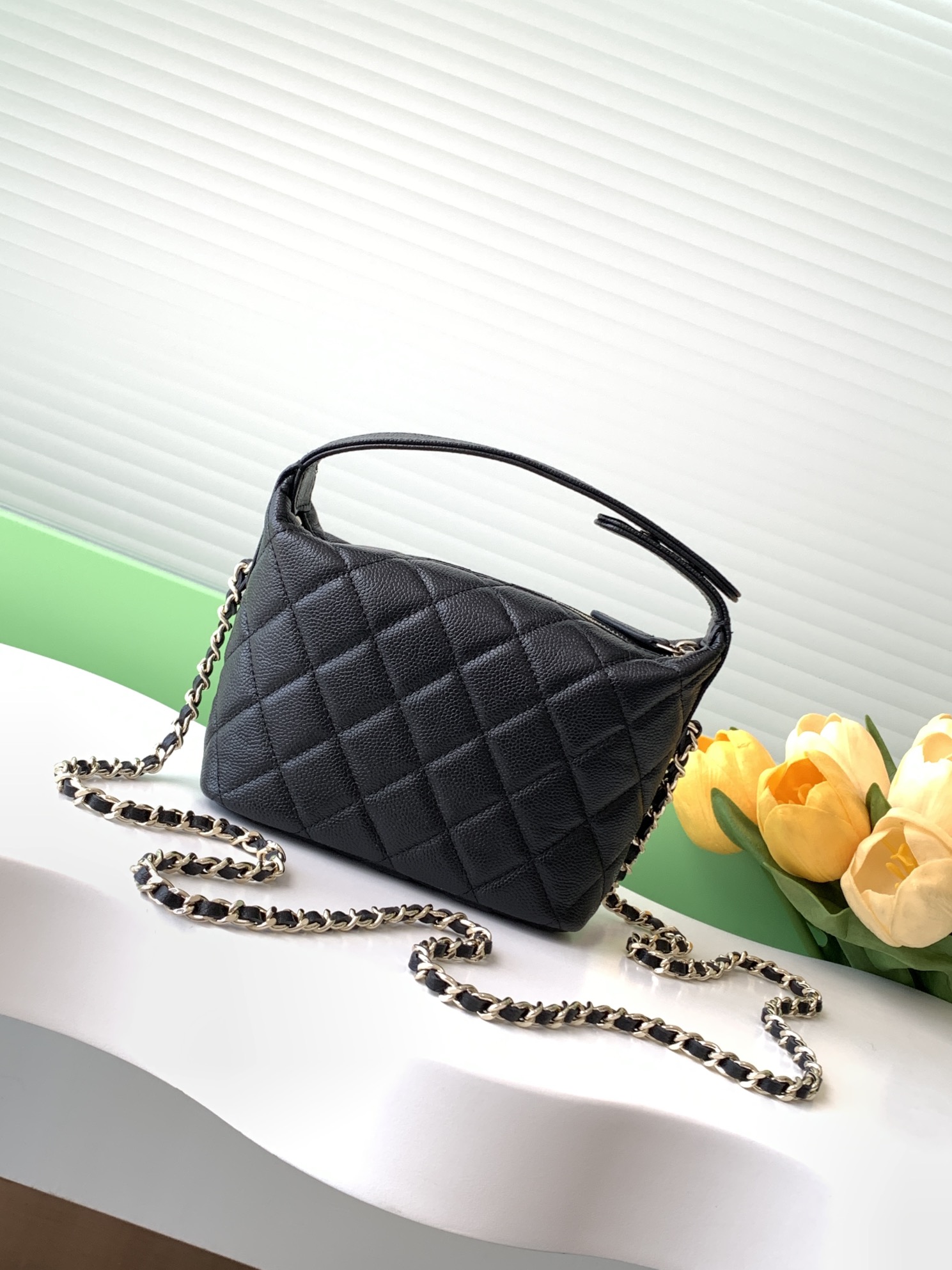 TOP CHANEL Lunch Box Bag - GHW&21.5*19*6cm - Black