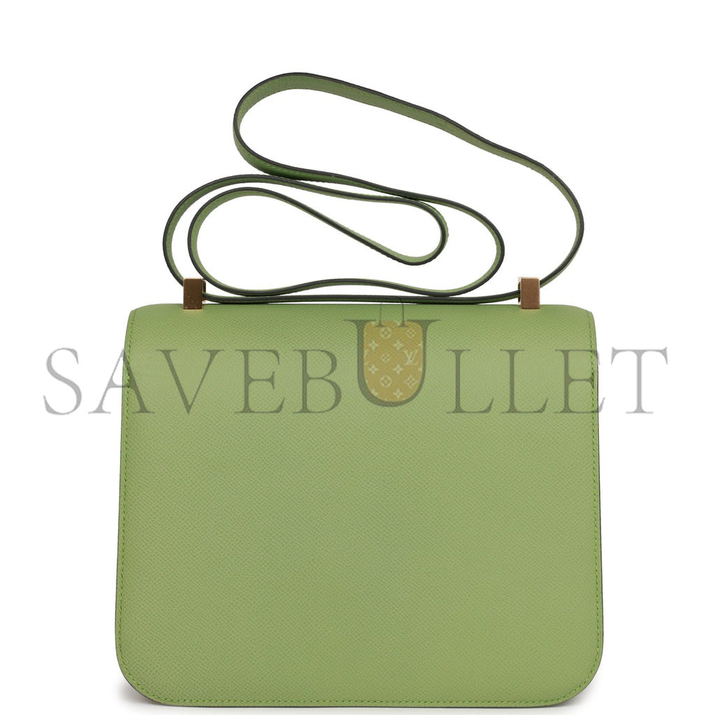 Hermes Constance 24 Vert Criquet Epsom Gold Hardware