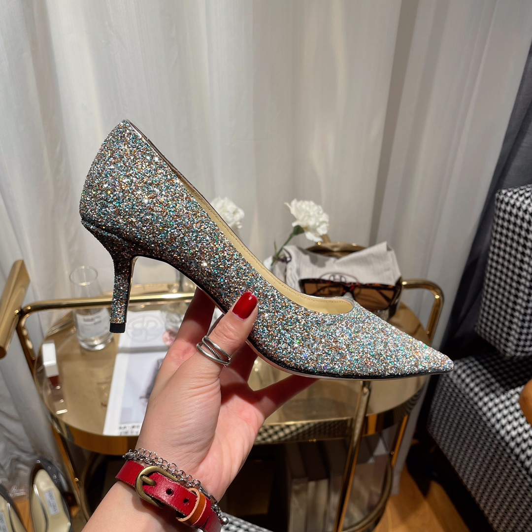 Jimmy Choo Love Flat cusp  Slide Sandal (Replica)