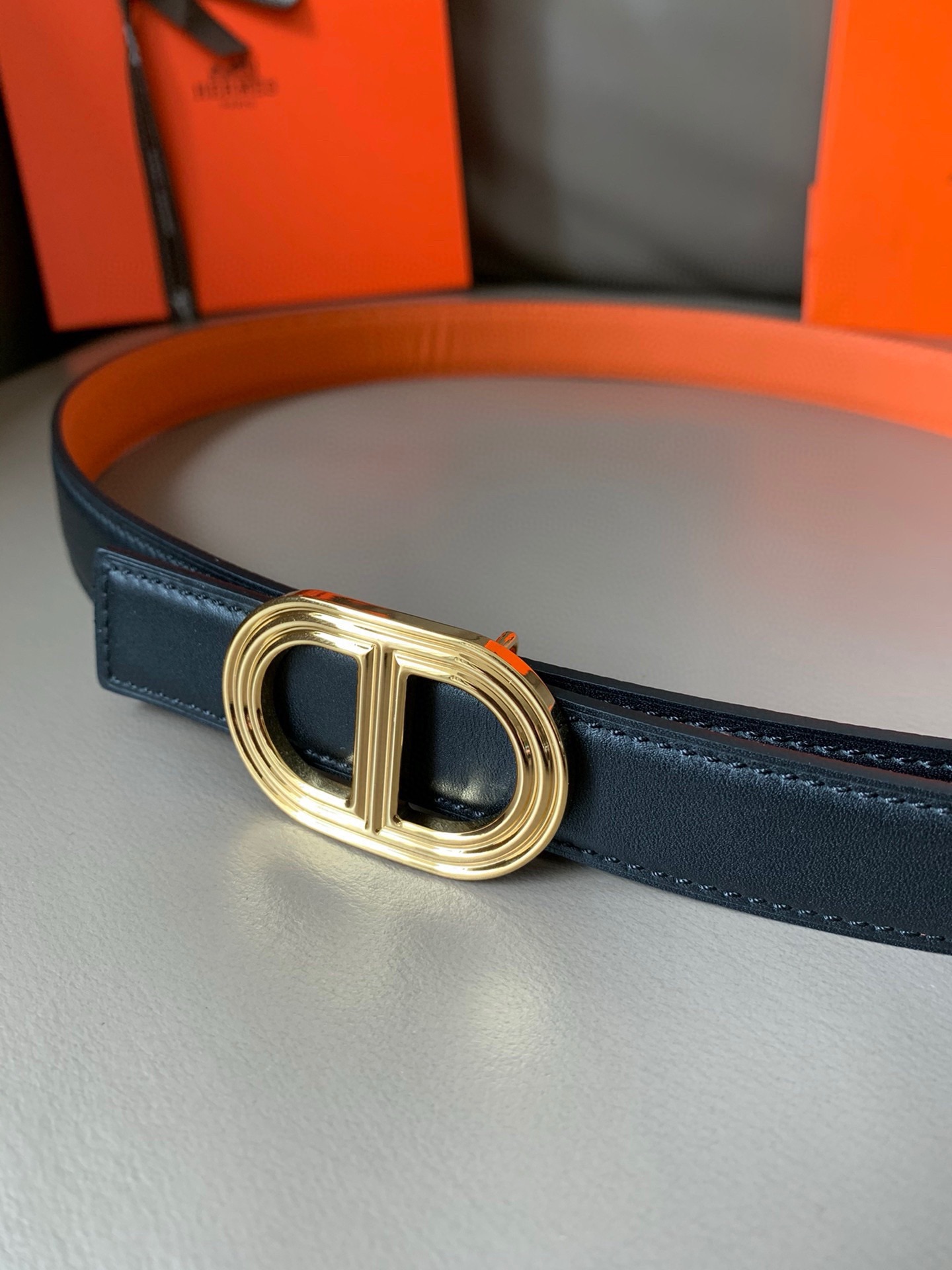 TOP HERMES Double Sided Waistband - 2.4CM