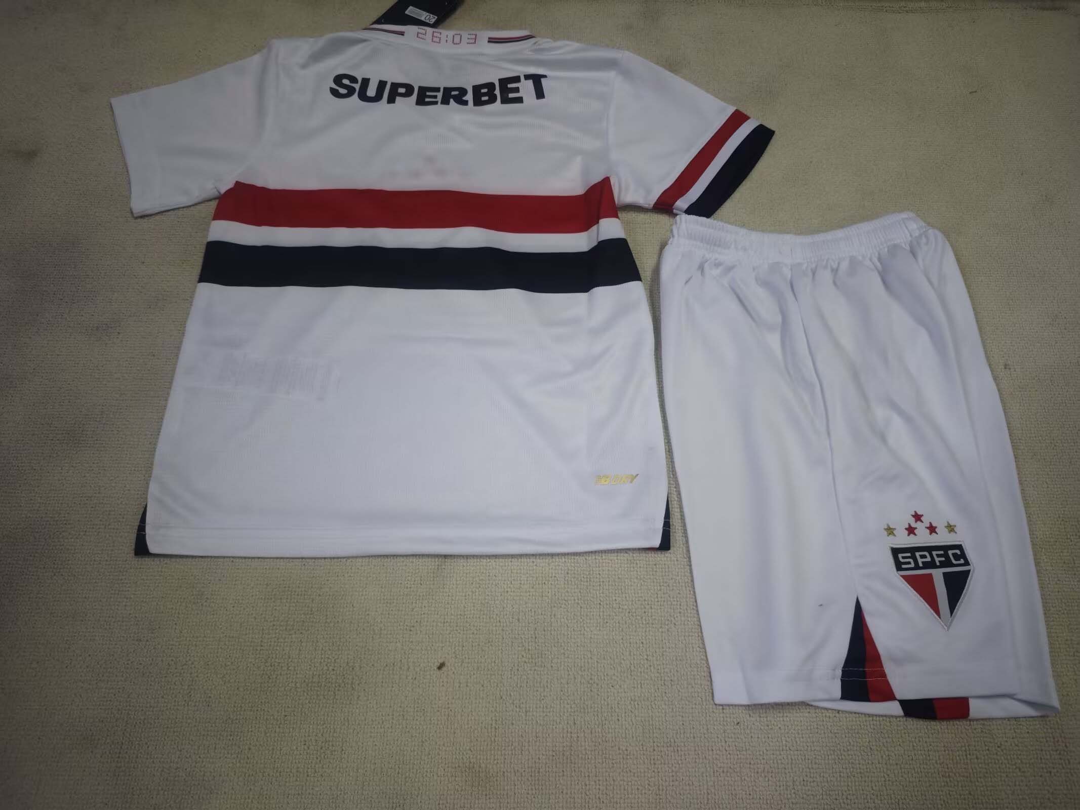 2025/2026 São Paulo Home Jersey 1:1 Thai Quality Kids Size