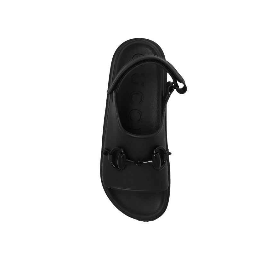 Gucci Shoes Rubber Thick-Soled Hook And Loop Fsteners Slide Sandal (Replica)