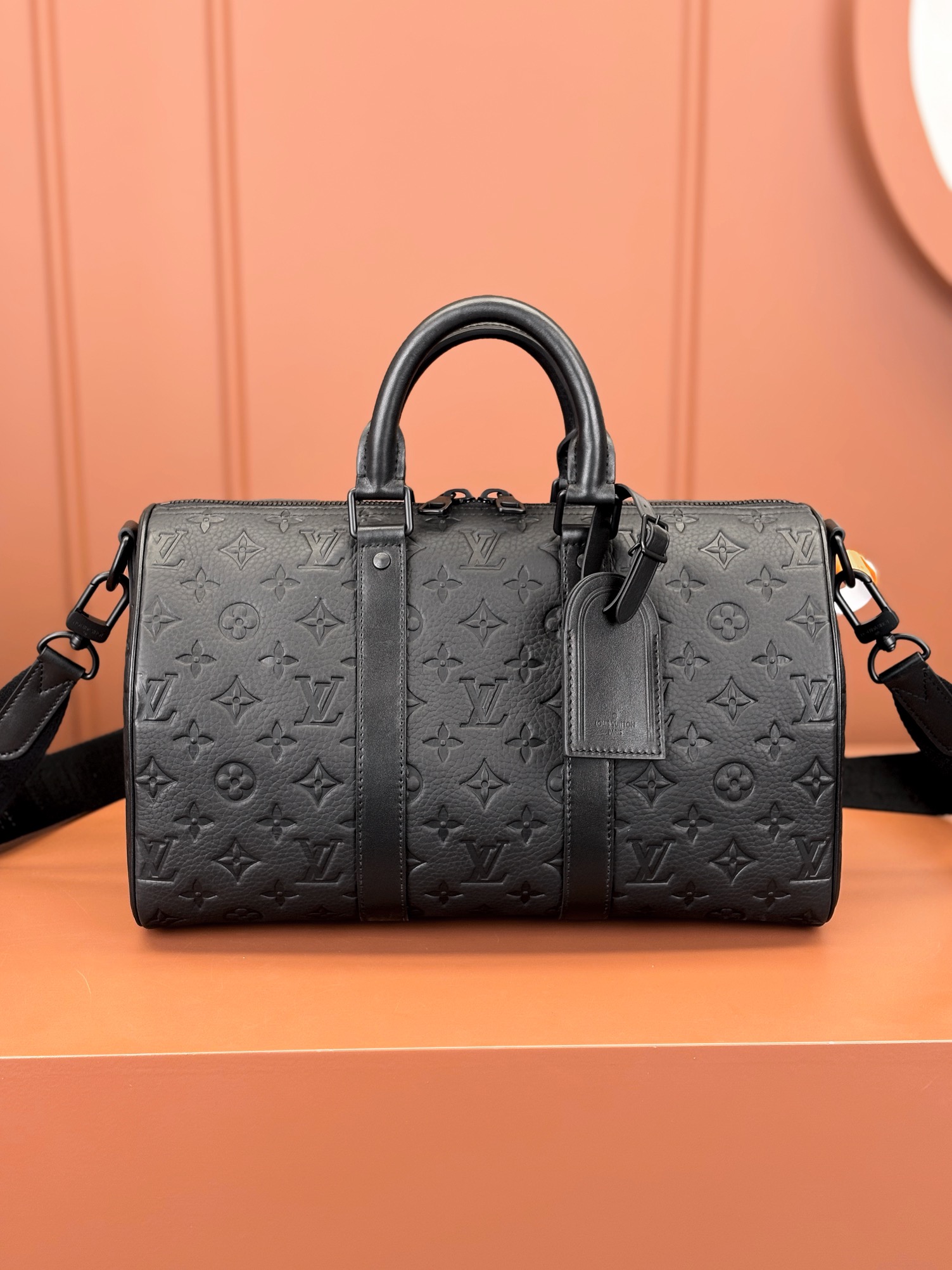 TOP Louis Vuitton LV Keepall Bandoulière 35 Travel Bag 34x21x16cm - Black