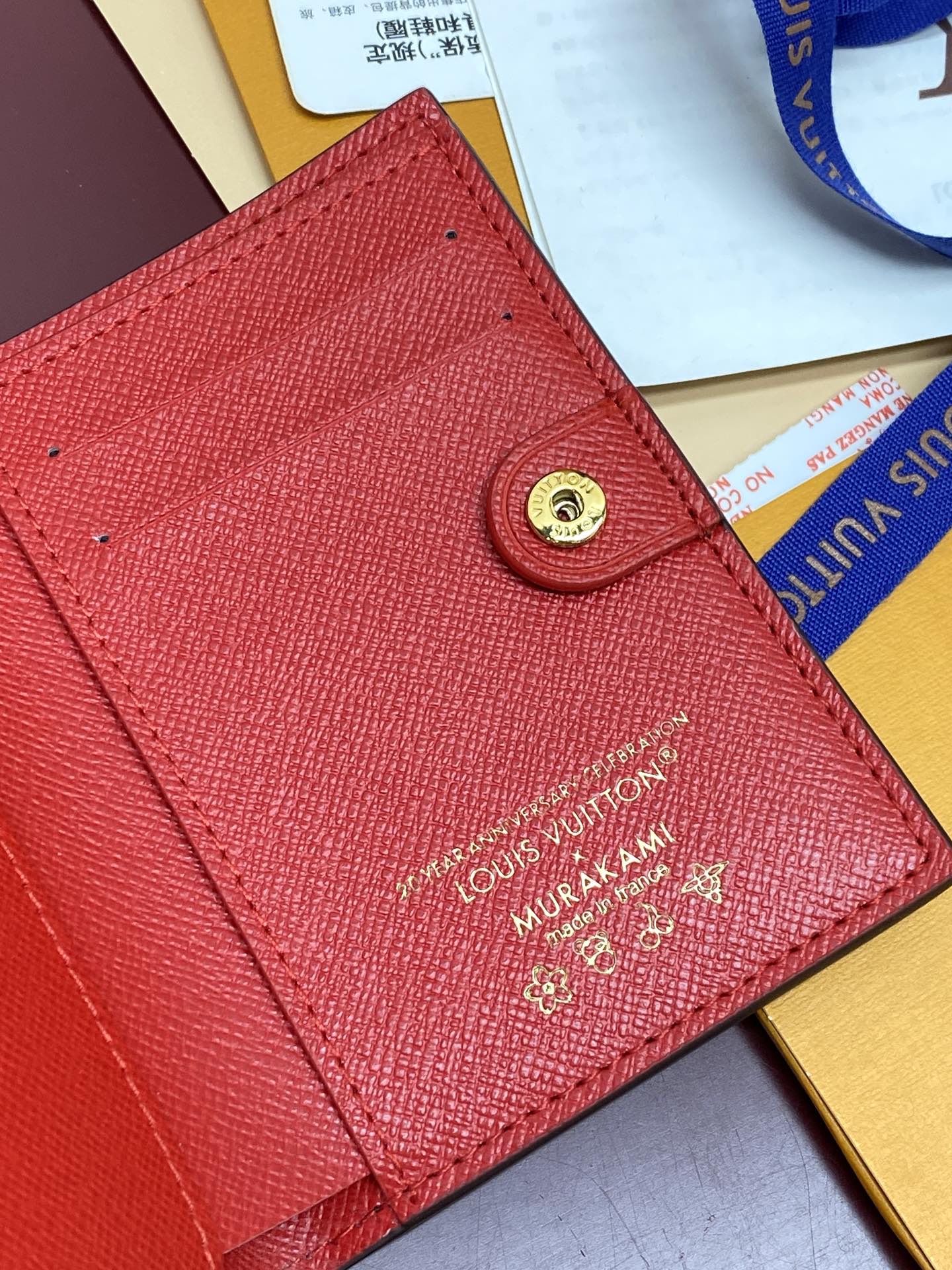 TOP Louis Vuitton LV Wallet Monogram with Cherry Pattern 11.5x1.5x9cm - Brown