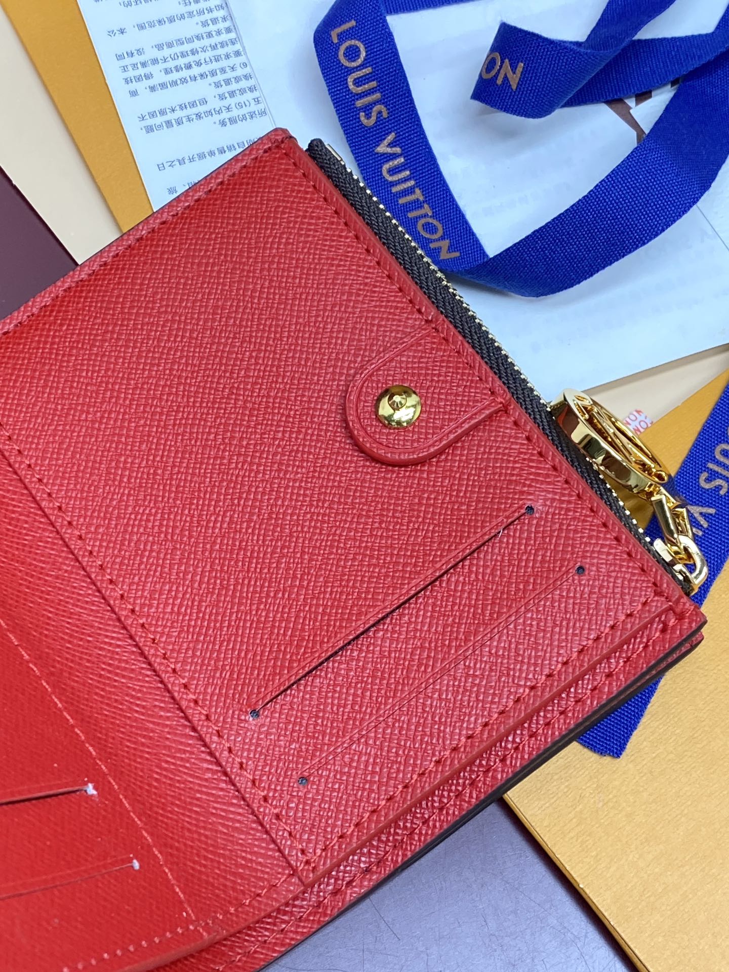 TOP Louis Vuitton LV Wallet Monogram with Cherry Pattern 11.5x1.5x9cm - Brown