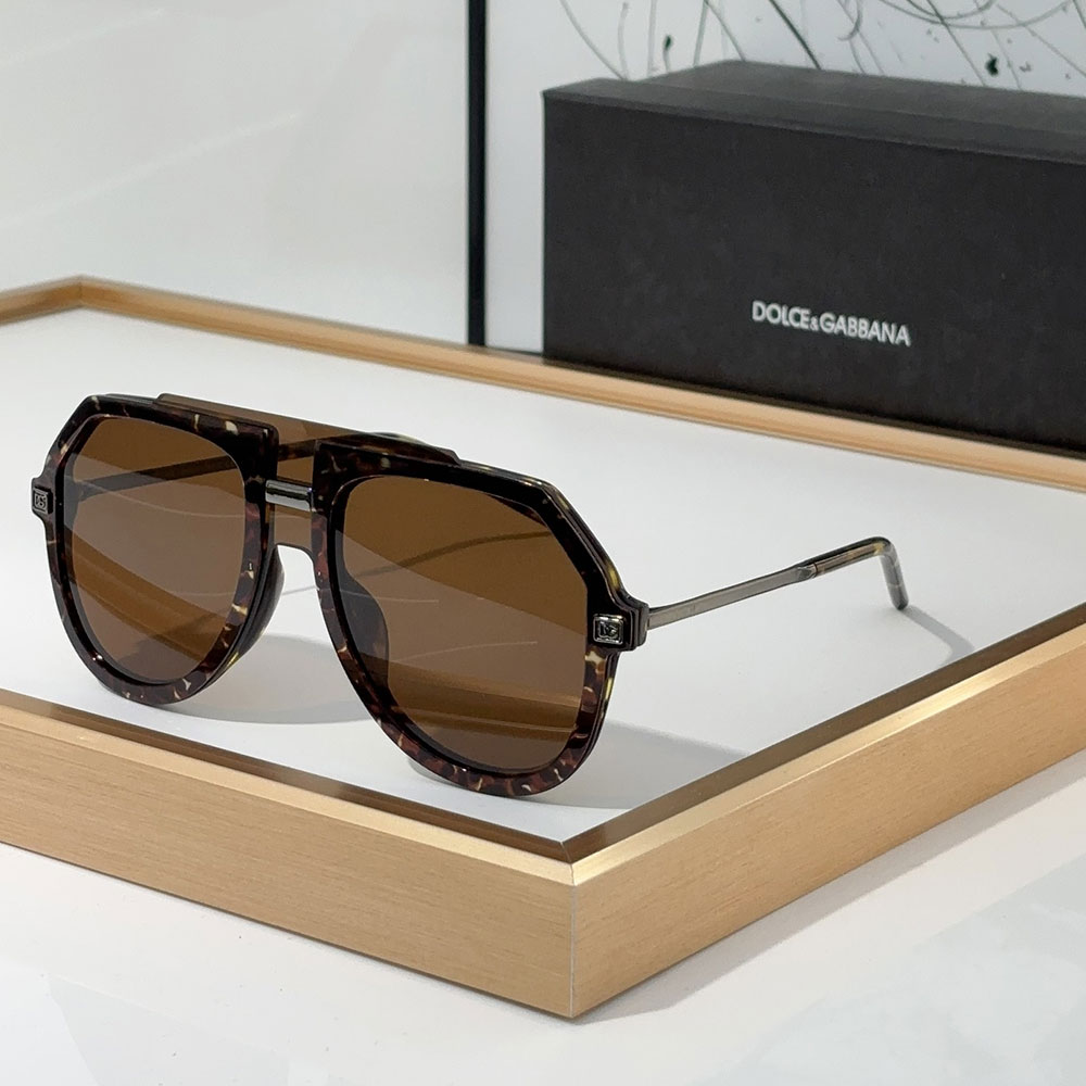 DOLCE & GABBAN DG Sheet Frame Slim Mirror Legs  Sunglasses Top quality （Replica）
