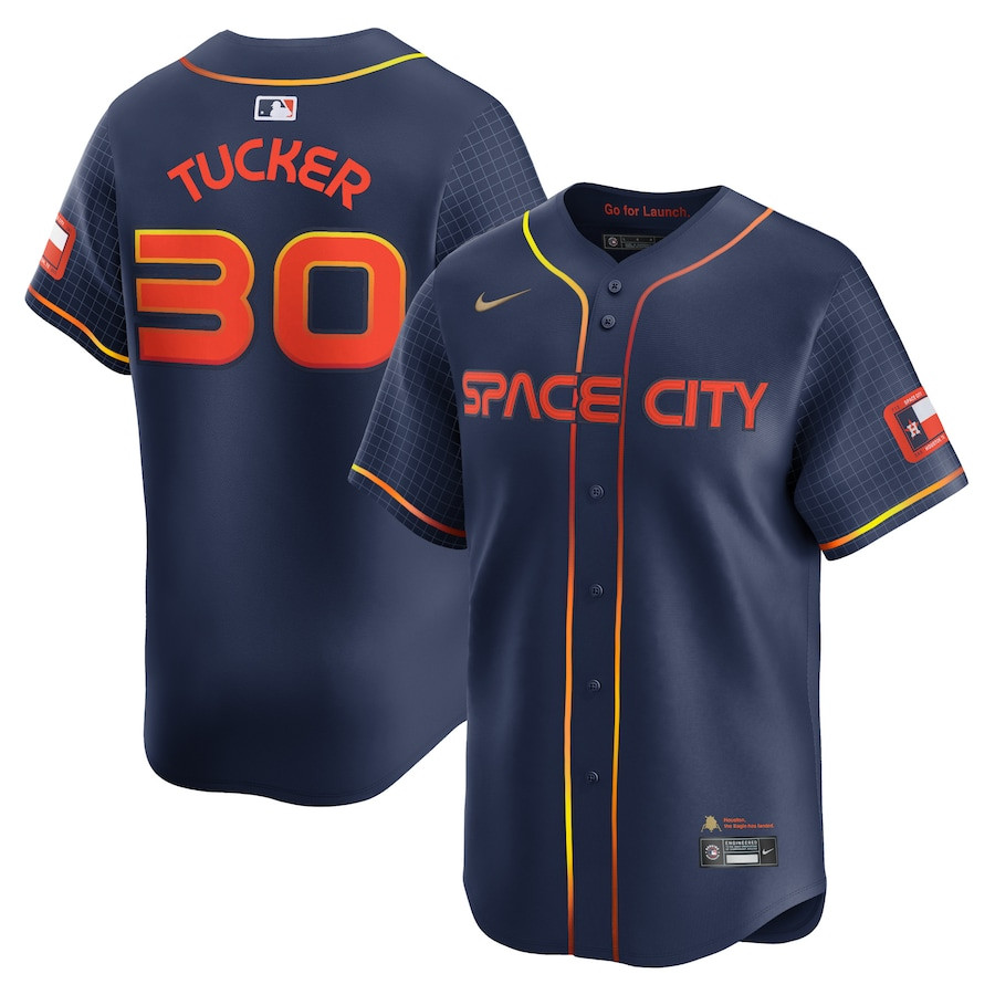 Kyle Tucker 30 Houston Astros City Connect Limited Men Jersey – Navy