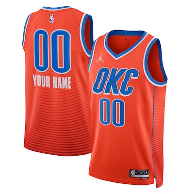 Custom Oklahoma City Thunder Statement Jersey