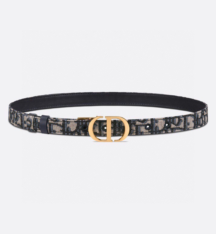 TOP Christian Dior Belt 2CM - Blue