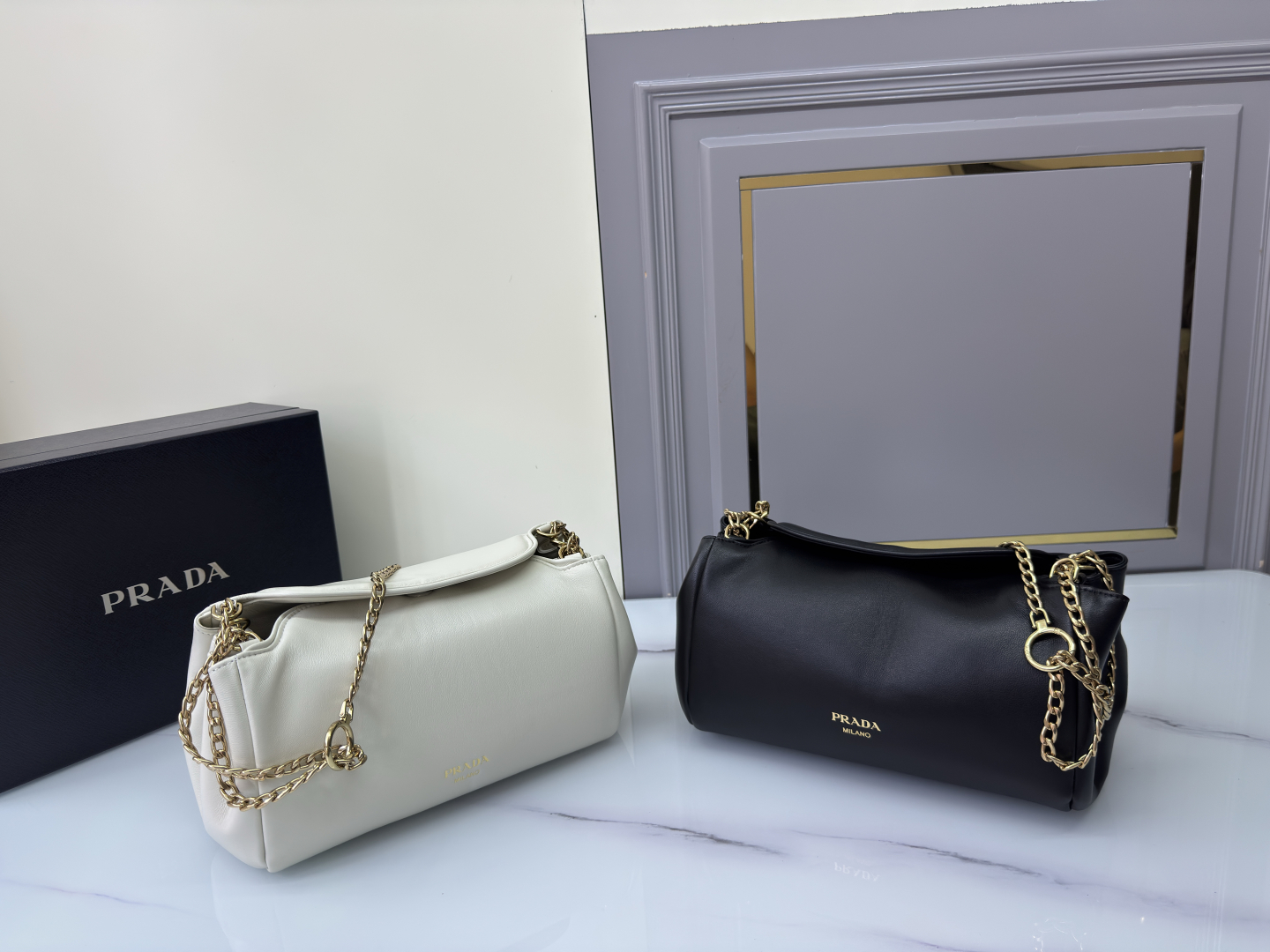 TOP PRADA Tumulte Bag Nappa Leather 24x13x13cm - 2 Color