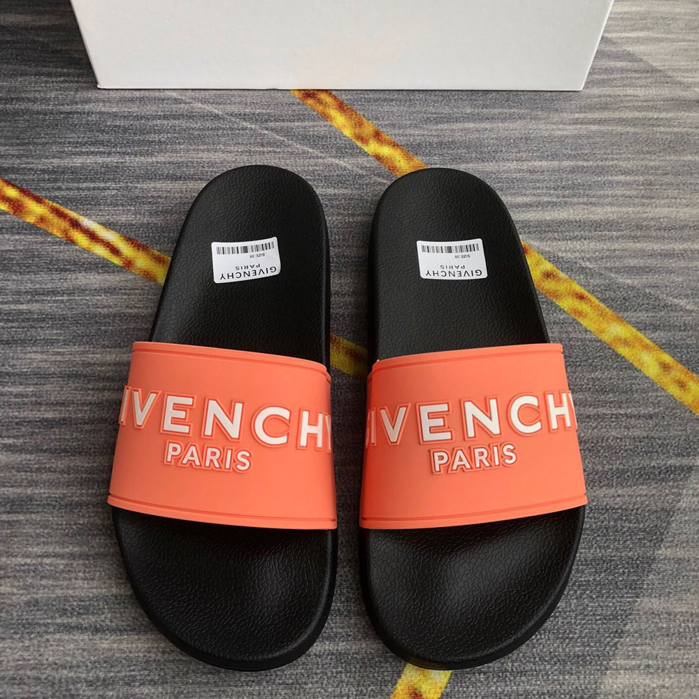 Givenchy Rubber Logo flip-flops Slide Sandal(Replica)