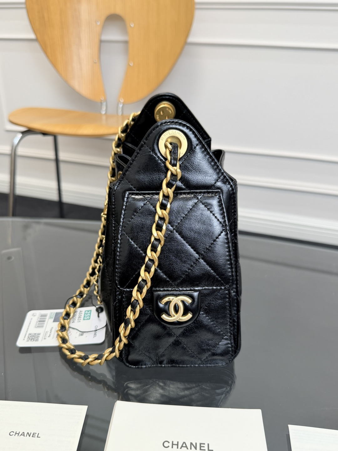 TOP CHANEL Mini Hobo Bag 𝟐𝟎*𝟐𝟐*𝟏𝟐.𝟓𝐜𝐦 - Black
