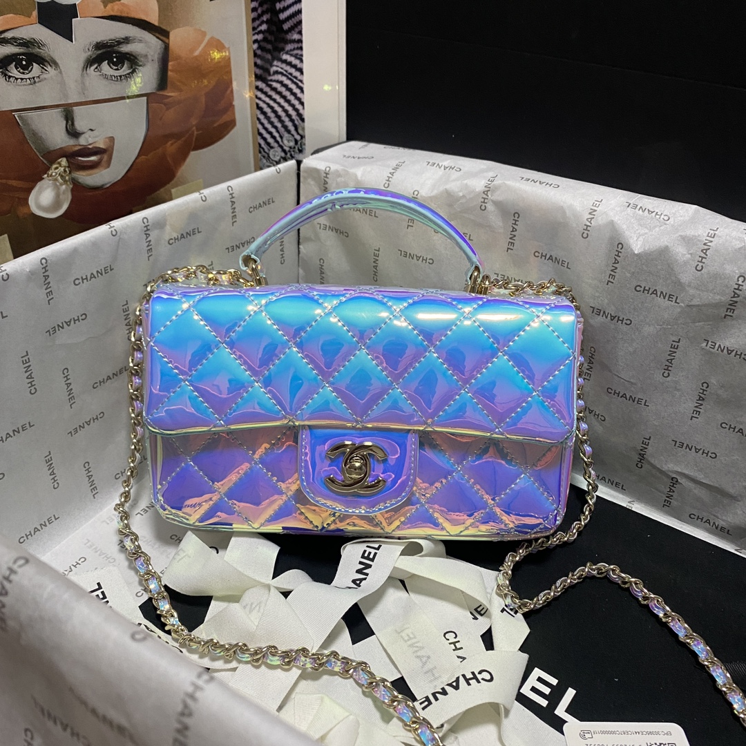 TOP CHANEL 24K Latest Mini CF Handbags 20x12x6cm - 8 Colors