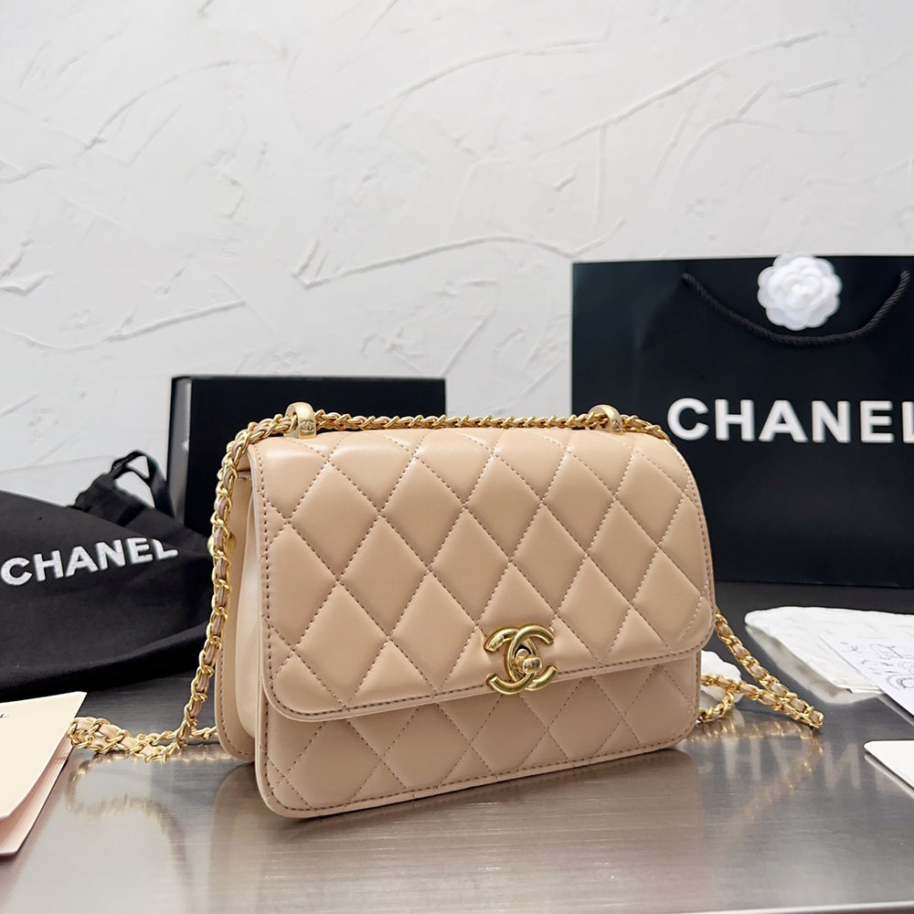 Chanel WOC Bag Double Golden Beads (Replica)