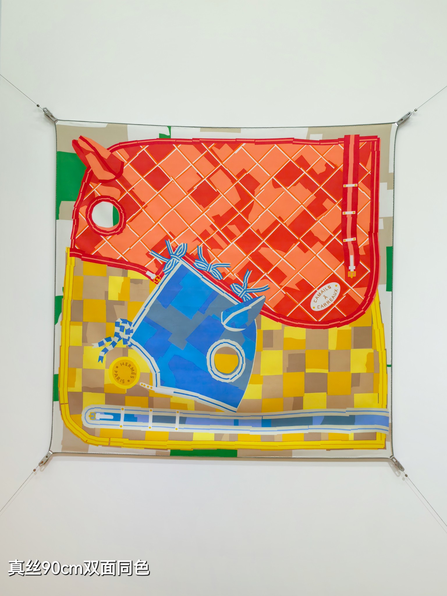 TOP HERMES Square Silk Scarf 90*90cm - 2 Colors