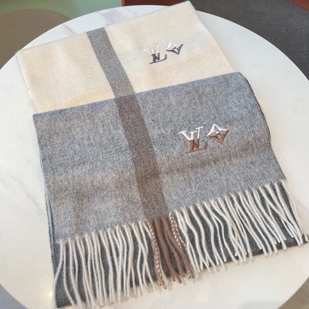 TOP Louis Vuitton LV Wool Scarf 32x180cm - 2 Color