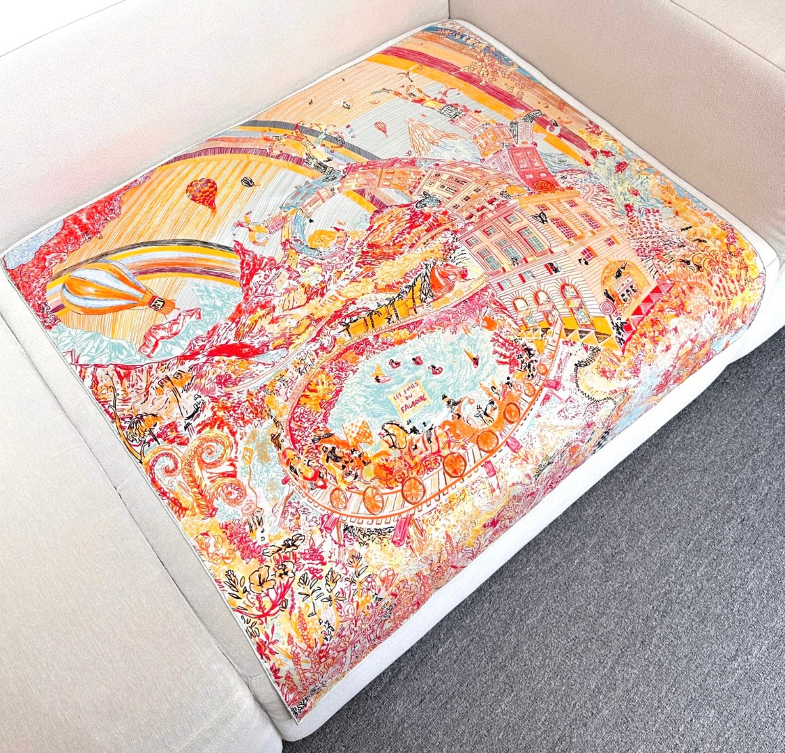 TOP HERMES Square Silk Scarf 90X90cm - 3 Colors