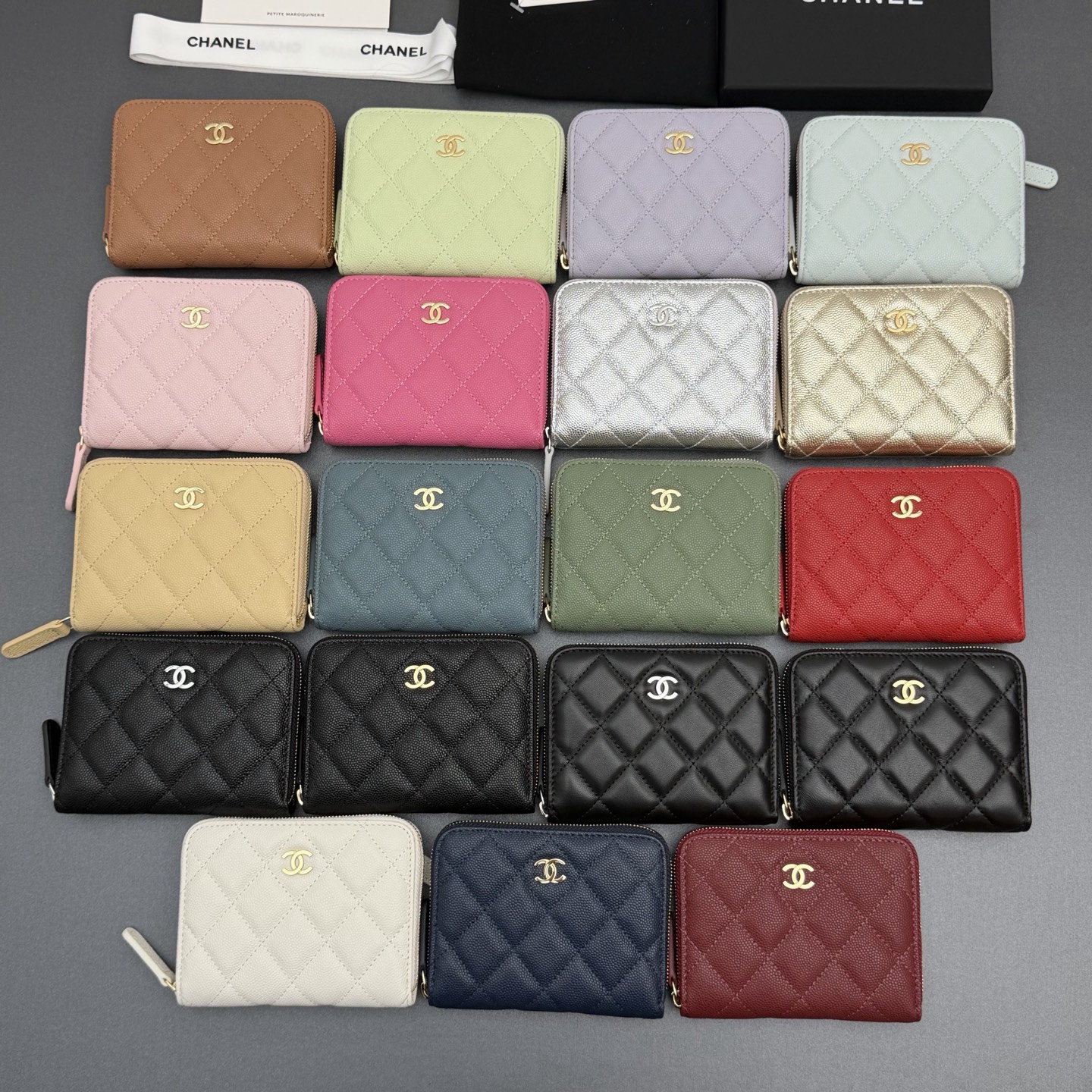 TOP CHANEL Short Wallets 12x9×2cm - 19 Colors