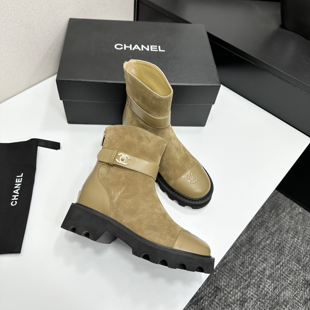 TOP CHANEL Short Boots - 3 Color