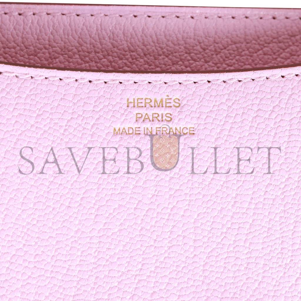 Hermes Constance 18 Mauve Sylvestre Chevre Rose Gold Hardware