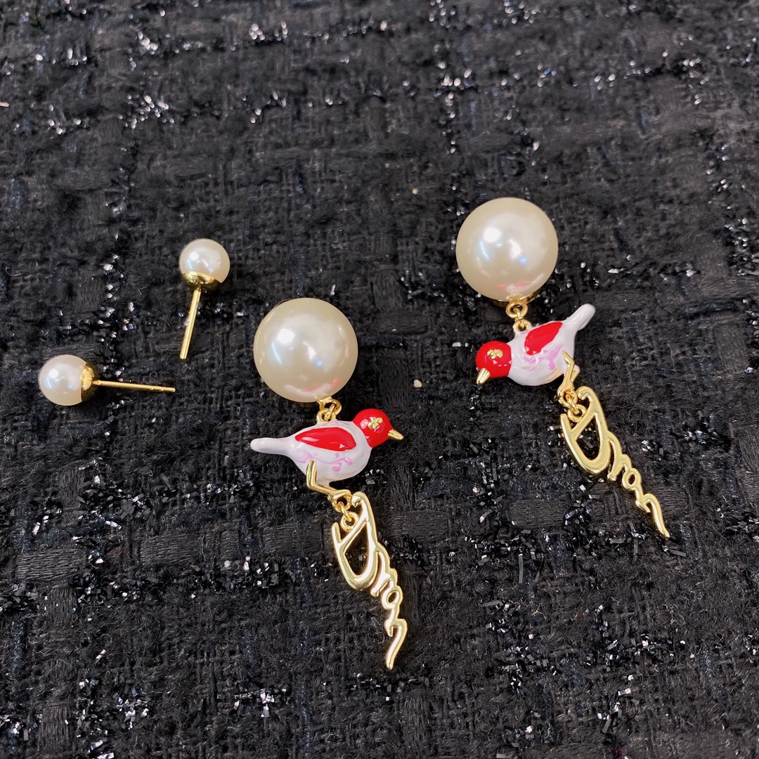 TOP Christian Dior Bird Earrings