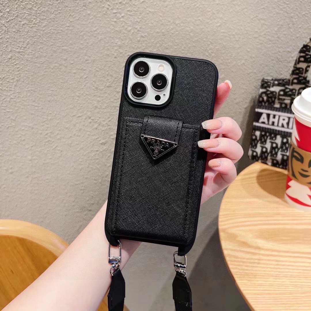 Prada Leather Soft Edge Phone Case (Replica)