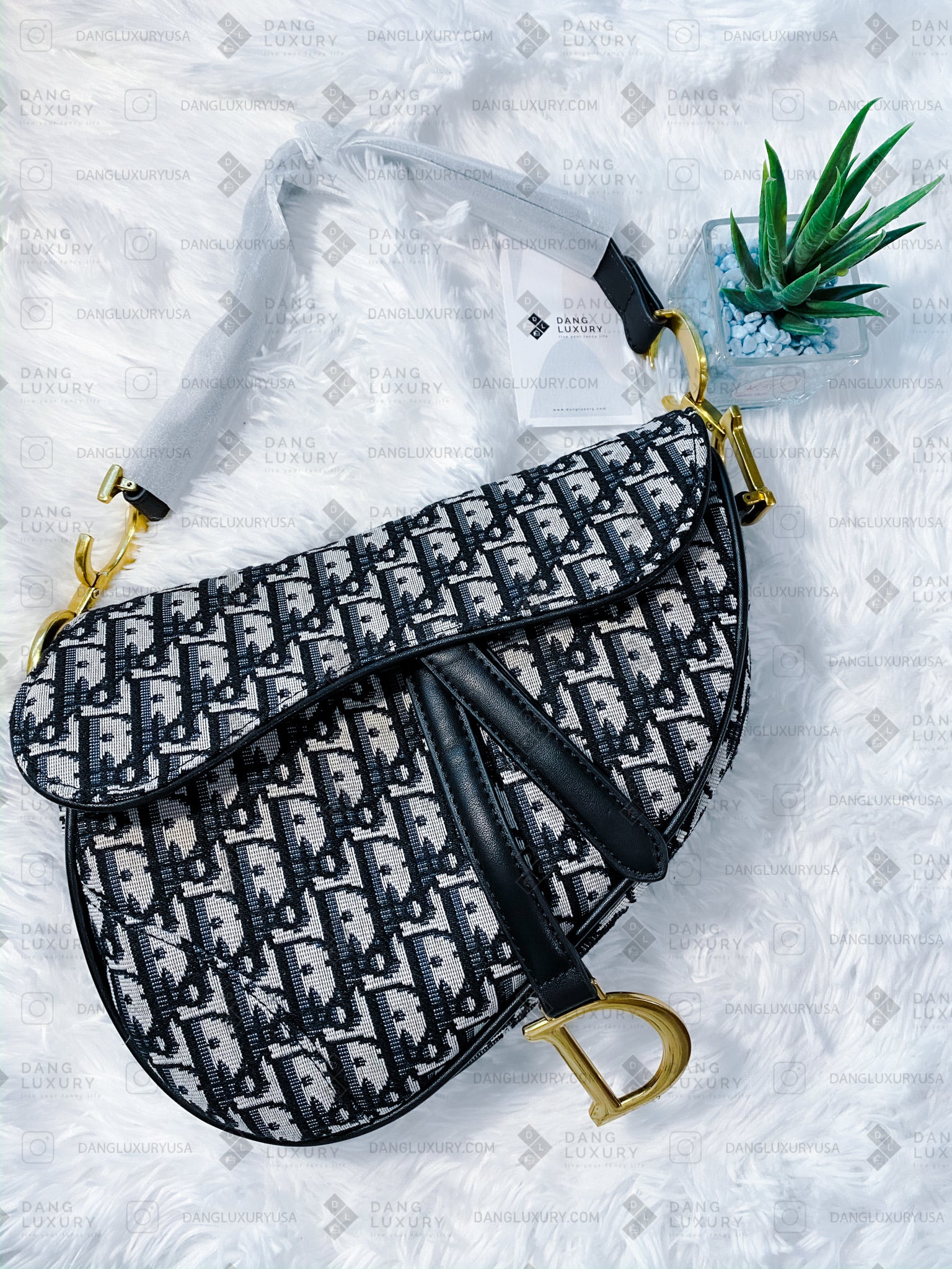 TOP Christian Dior Saddle Bag Oblique
