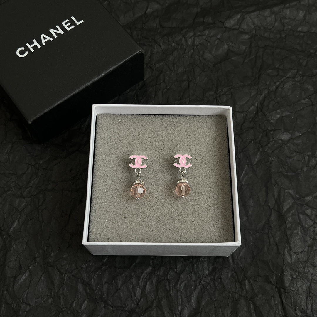 TOP CHANEL Earrings- Pink