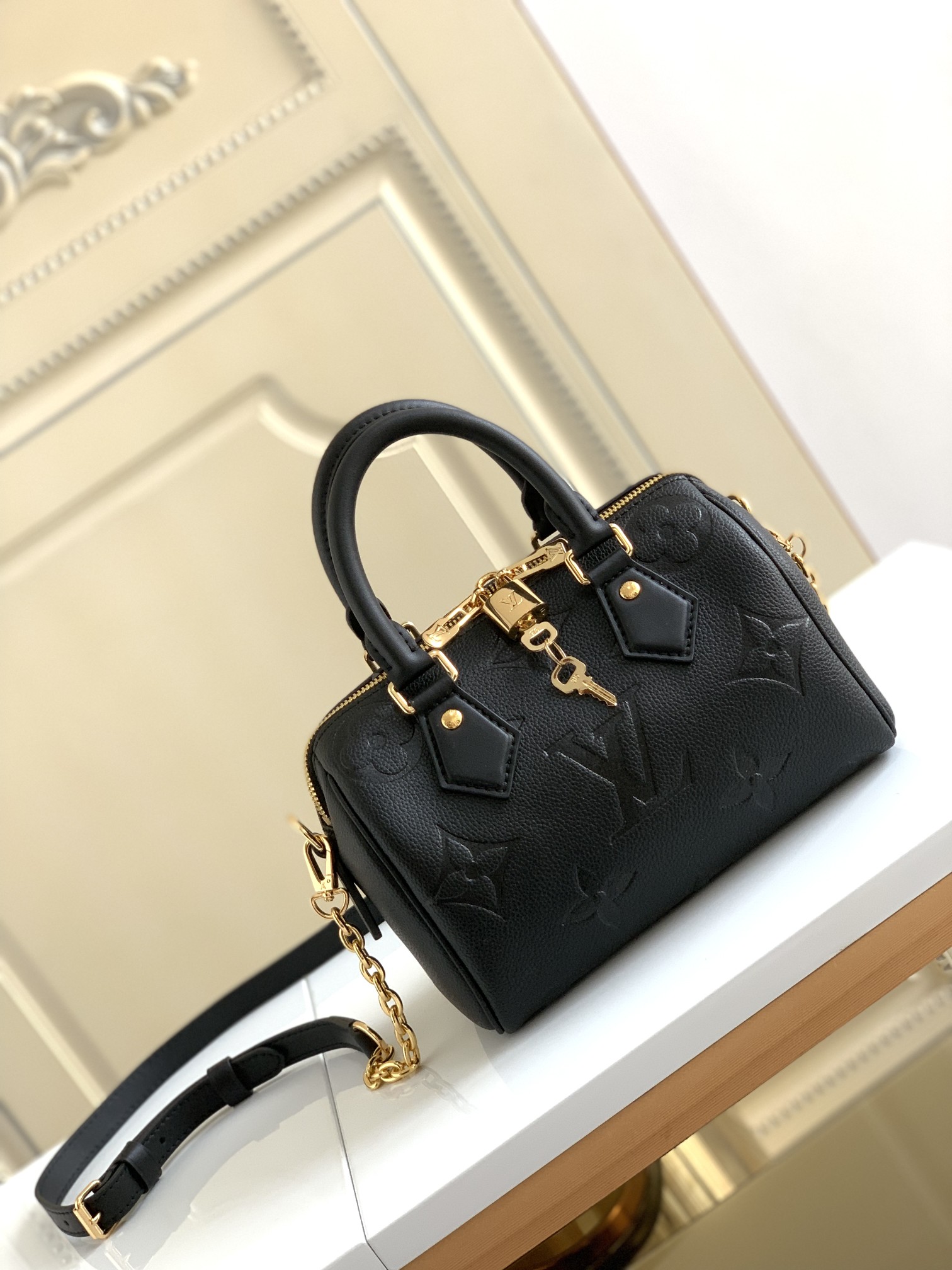TOP Louis Vuitton LV Speedy Bandoulière 20 Bag 20.5 x 13.5 x 12 cm- Blue& Black